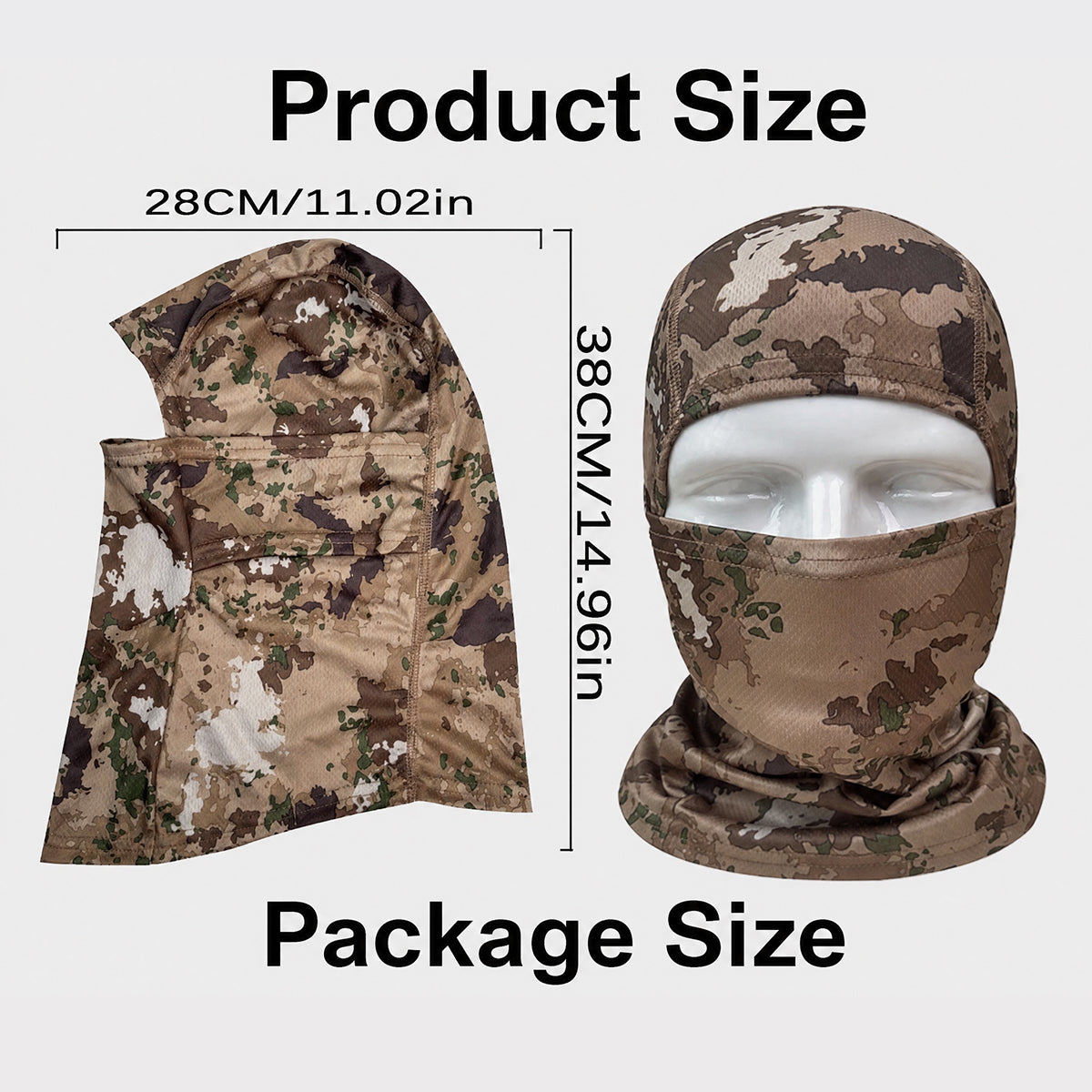 Outdoor Quick-Dry Breathable Fishing Camo Balaclava