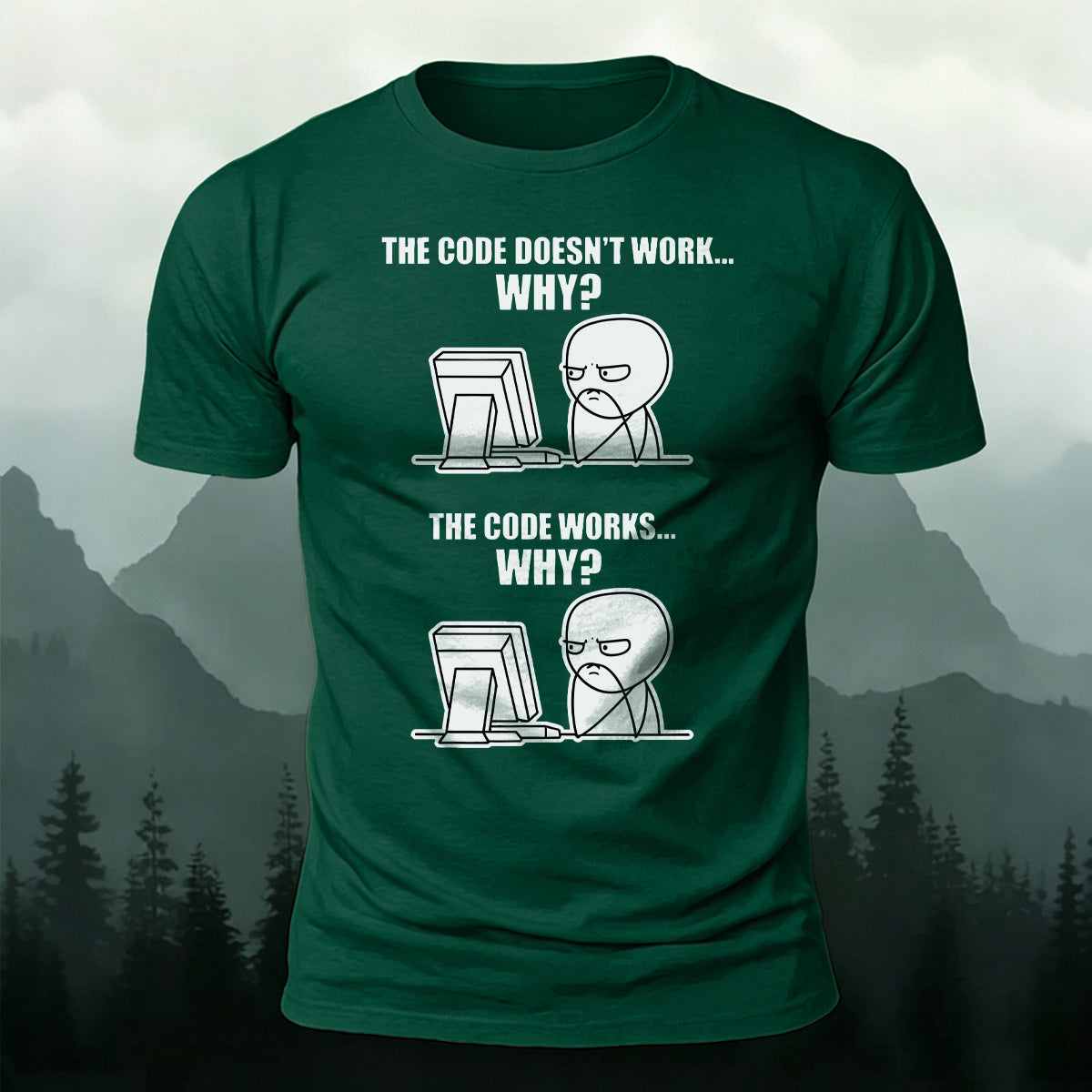 Fun Work Status Graphic Soft Skin-Friendly T-Shirt