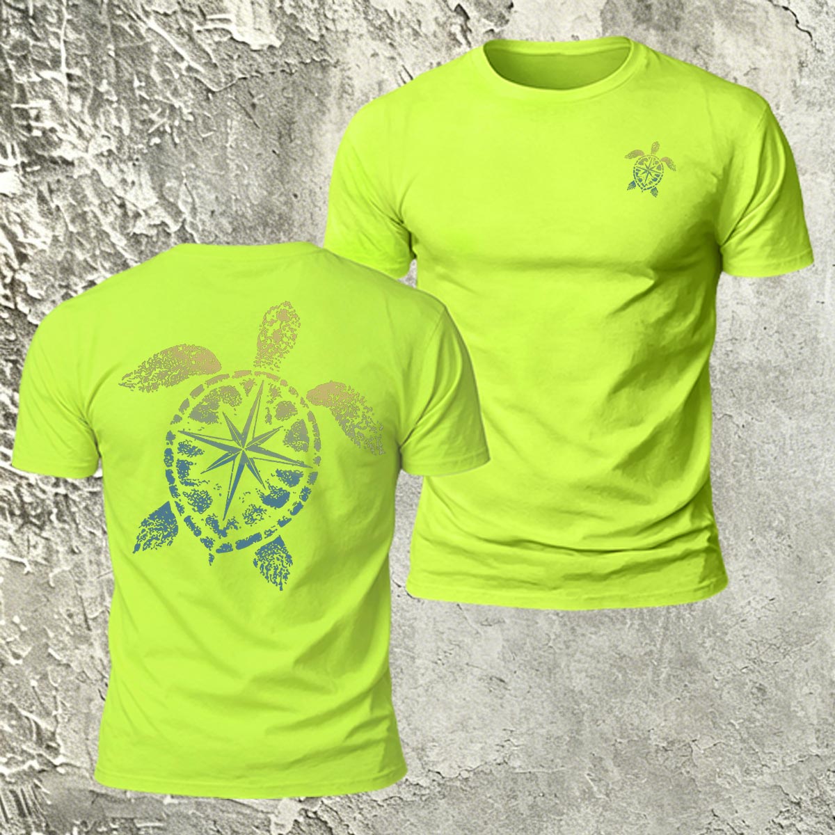 Sea Turtle Pattern Natural Premium Cotton T-Shirt