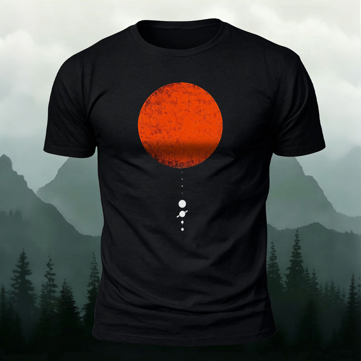 Beautiful Planet Minimalist Pattern Breathable cotton T-Shirt