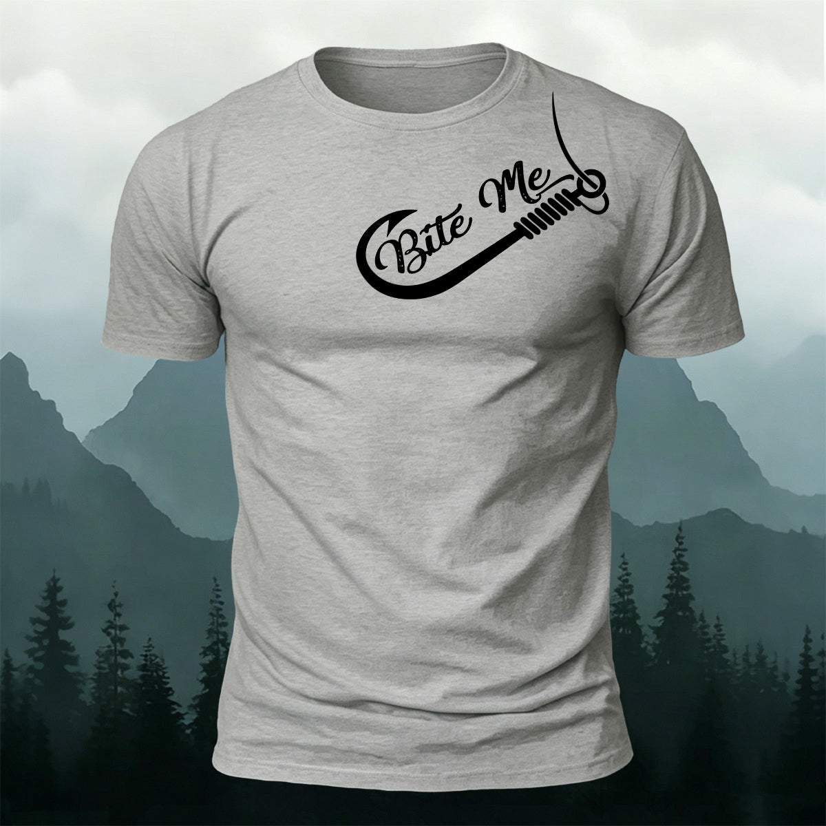 Scimitar Silhouette Print Versatile 100% Cotton T-Shirt