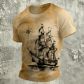 Vintage Distressed Nautical Sailing Casual T-Shirt