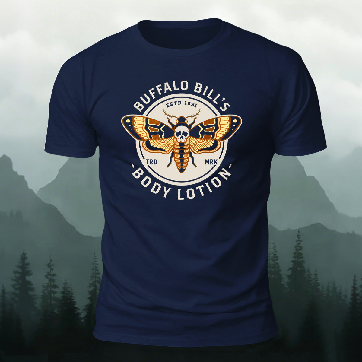 Fun Butterfly Print Natural Skin-Friendly T-Shirt