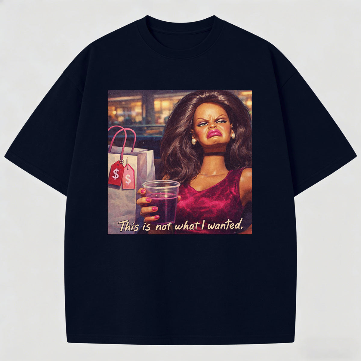 Meme Not wants  printed pattern cotton T-shirt