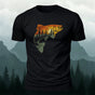Forest Fish Illustrated Embroidered 100% Cotton Tee