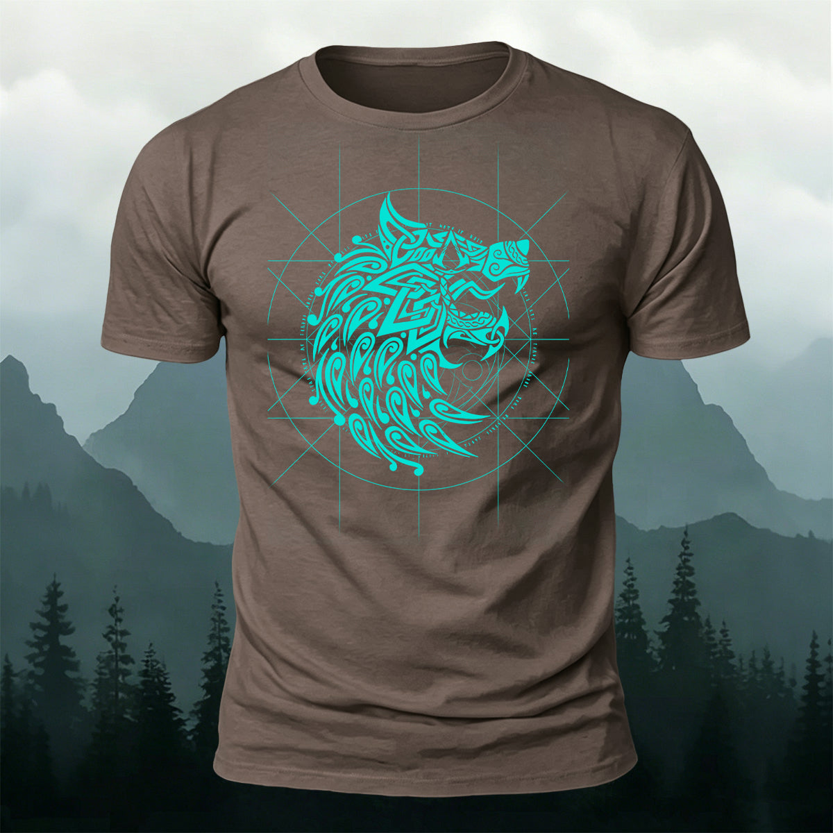Viking Fenrir Wolf Premium Cotton Casual T-Shirt CO