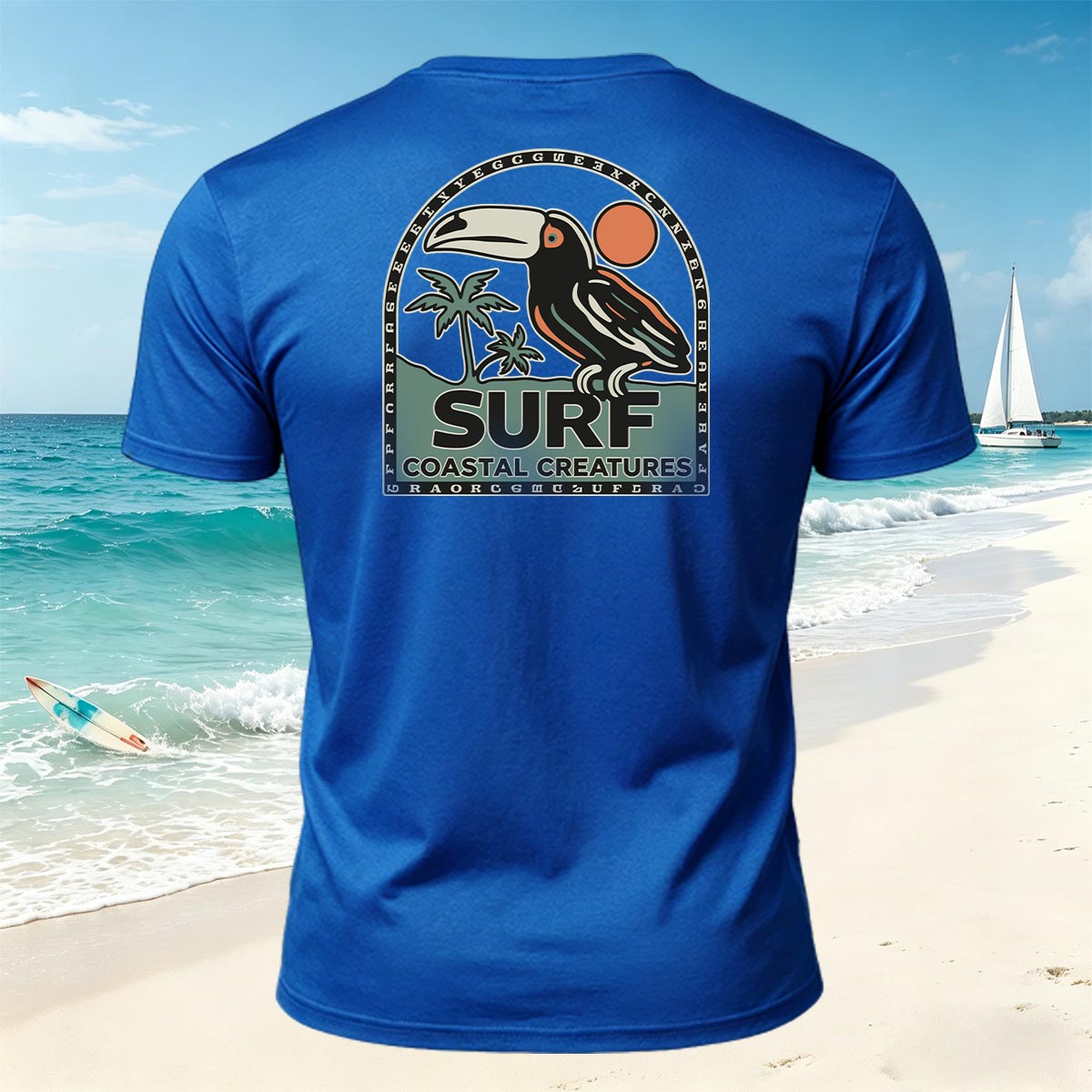 Toucan Tropical Coastal Casual Breathable T-Shirt
