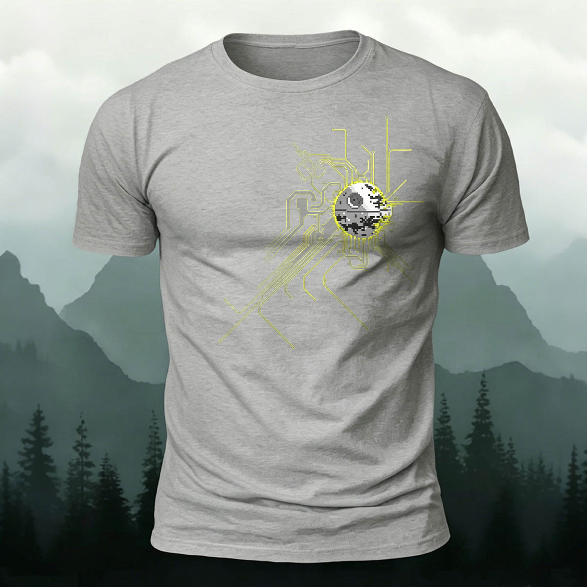 Artistic Linear Personalized Casual Skin-friendly T-shirt
