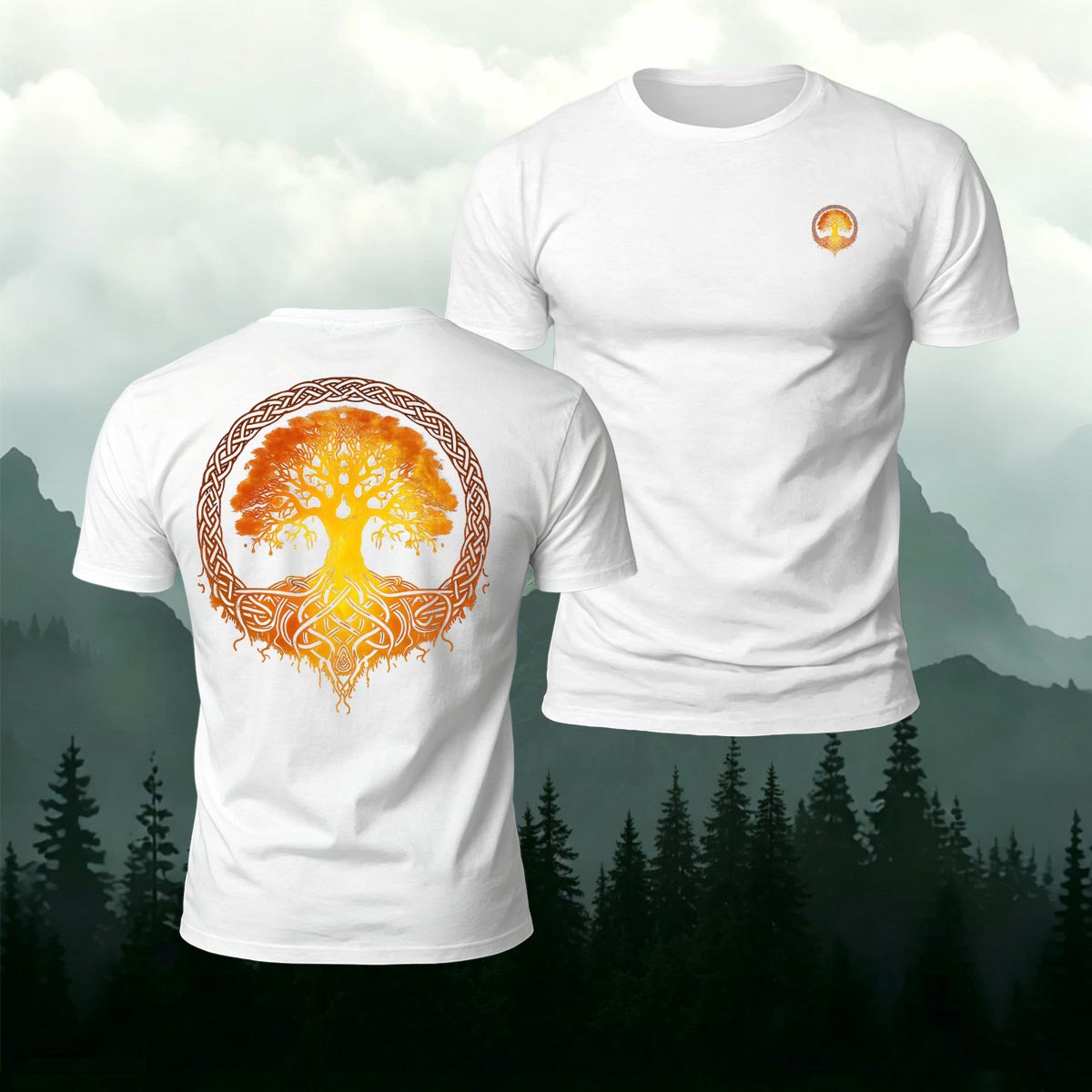 Art Tree Graphic Fashion 100% Cotton T-Shirt