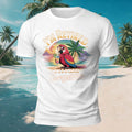 Fun Parrot Drinking Beach Leisure Breathable T-Shirt