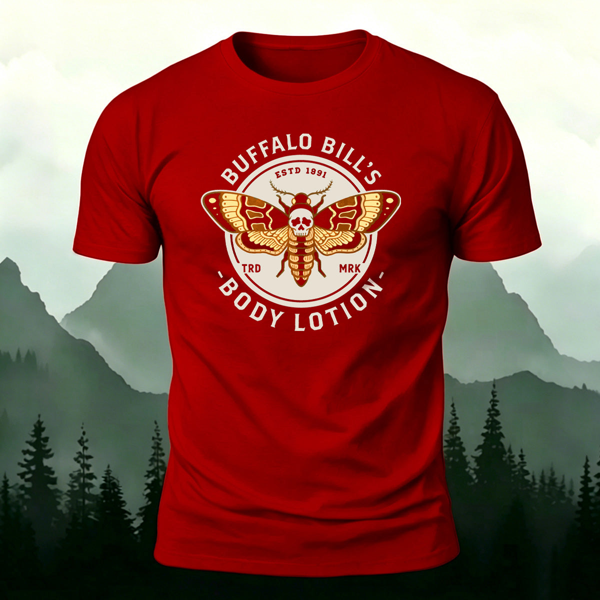 Fun Butterfly Print Natural Skin-Friendly T-Shirt