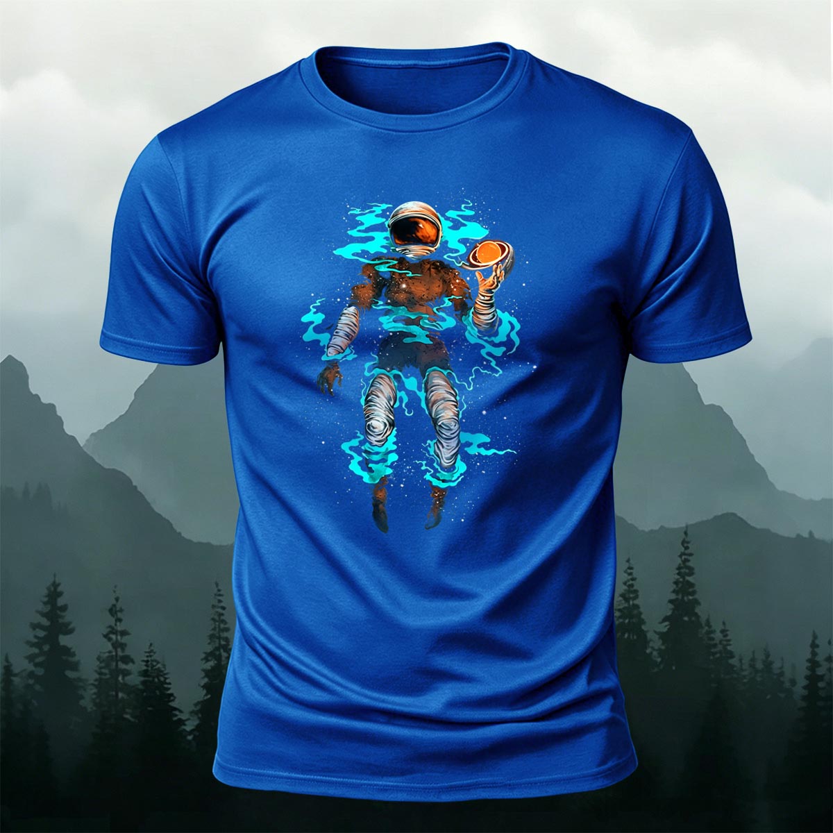 Astronaut Graphic Fashion Premium Cotton T-Shirt