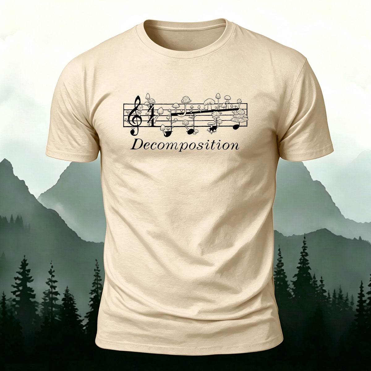 Enjoy Music Artistic Printed Premium Cotton T-shirt