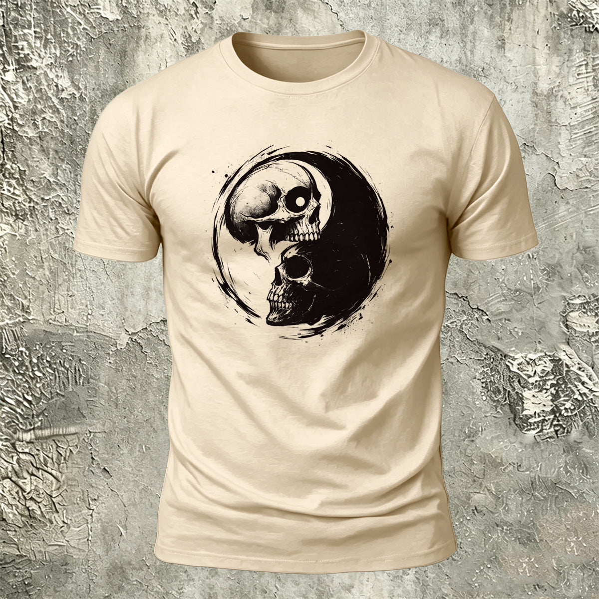 Skull Printed Dark Personality Premium Cotton T-Shirt