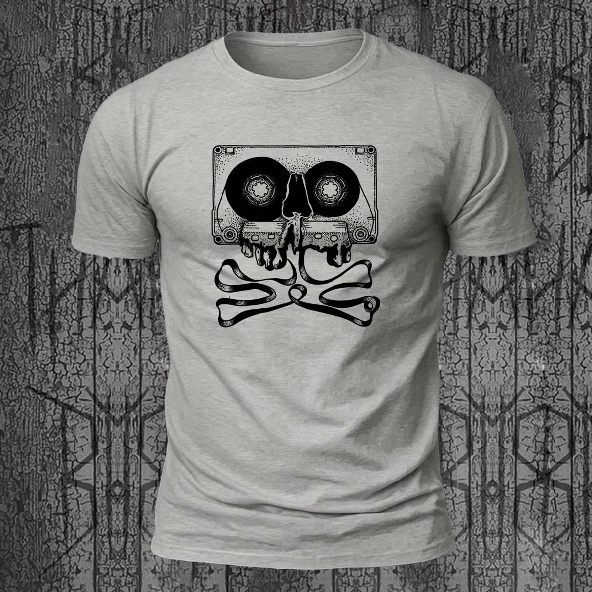 Skull Artistic Printed Trendy 100% Cotton T-Shirt
