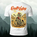 Motorcycle Skeleton Print Casual Cotton T-Shirt