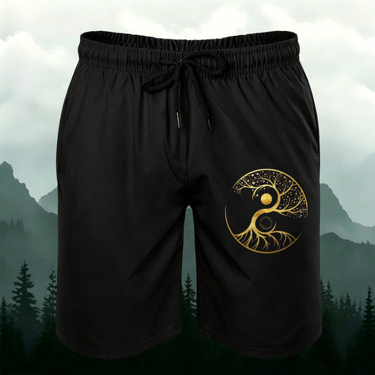 Tree of Life Design Men's Casual Shorts