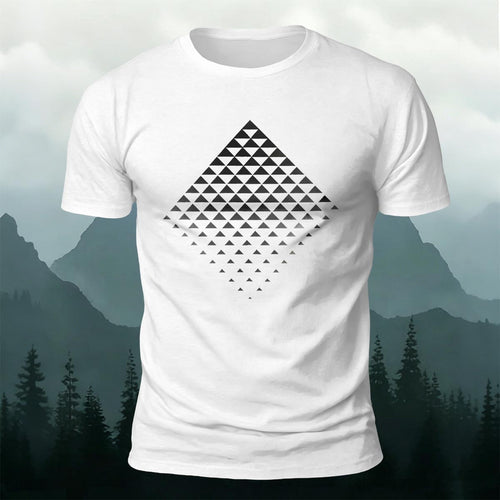 3D Geometric Print Casual T-Shirt