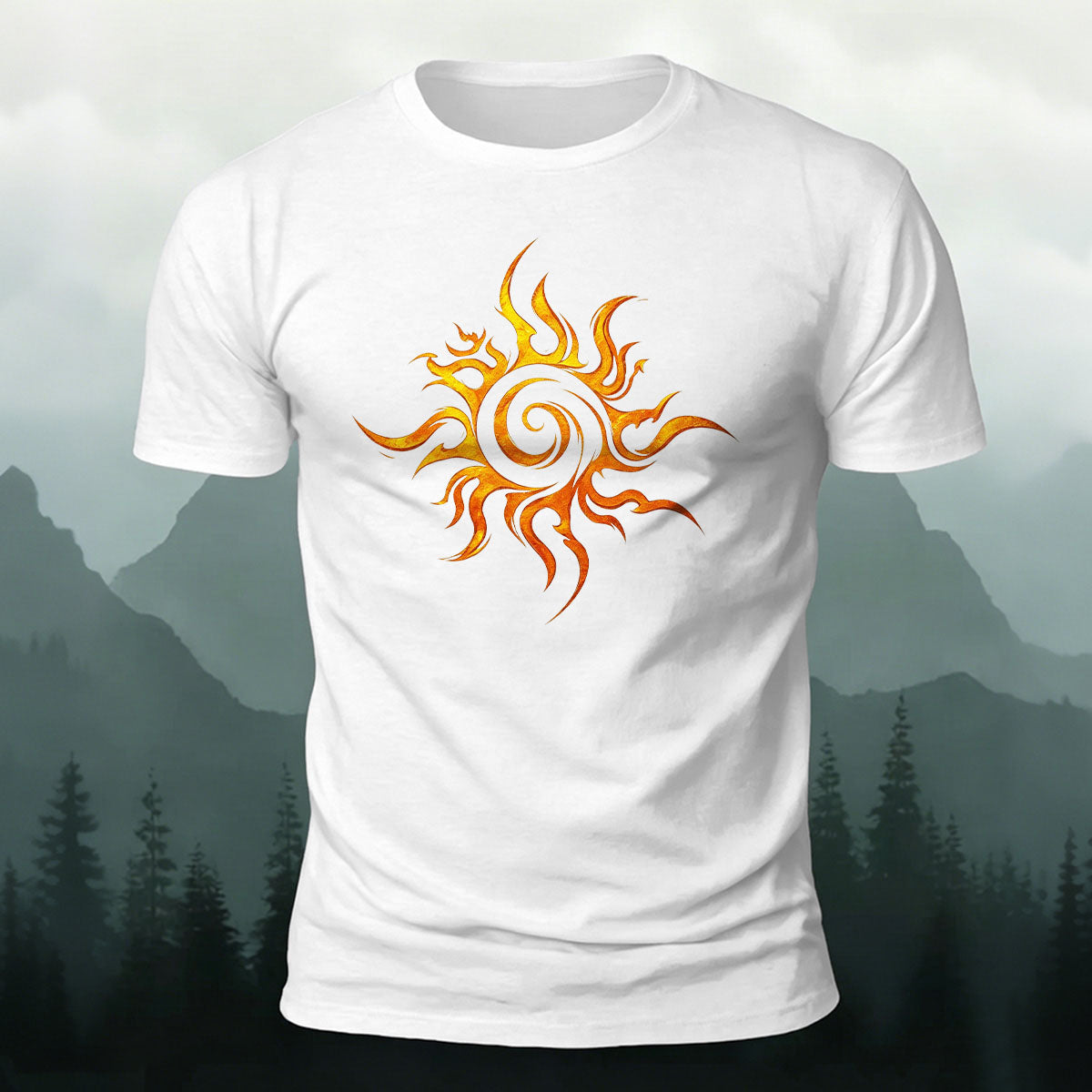 Minimalist Sun Totem Casual Breathable T-Shirt