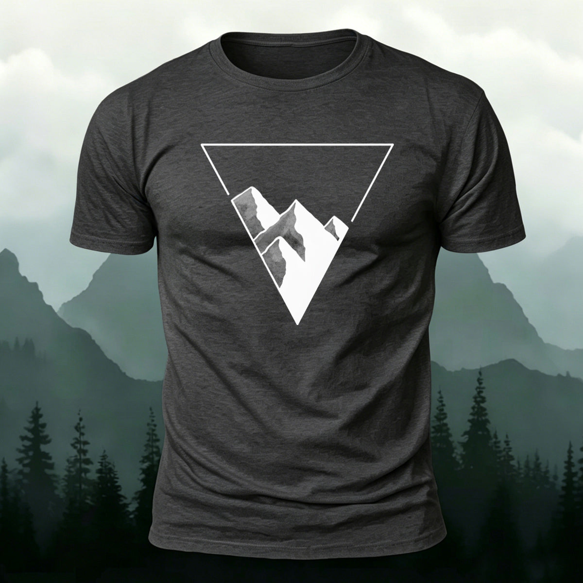 Triangle Pattern Fashion Outdoor Casual T-Shirt