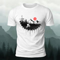 Cycling Print Natural Comfort Premium Cotton T-Shirt White