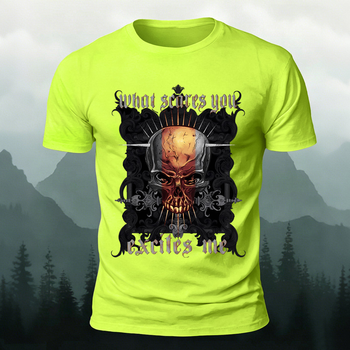 Dark Skull Trendy Premium Cotton Casual T-Shirt