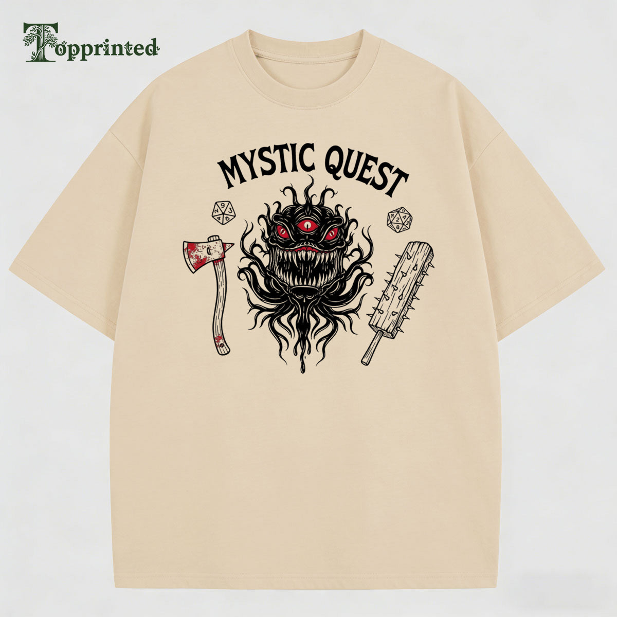 Mystic Quest Cotton Made Casual T-shirt