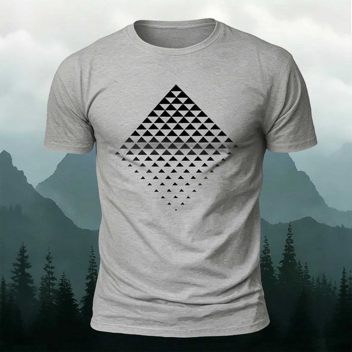 3D Geometric Print Casual T-Shirt