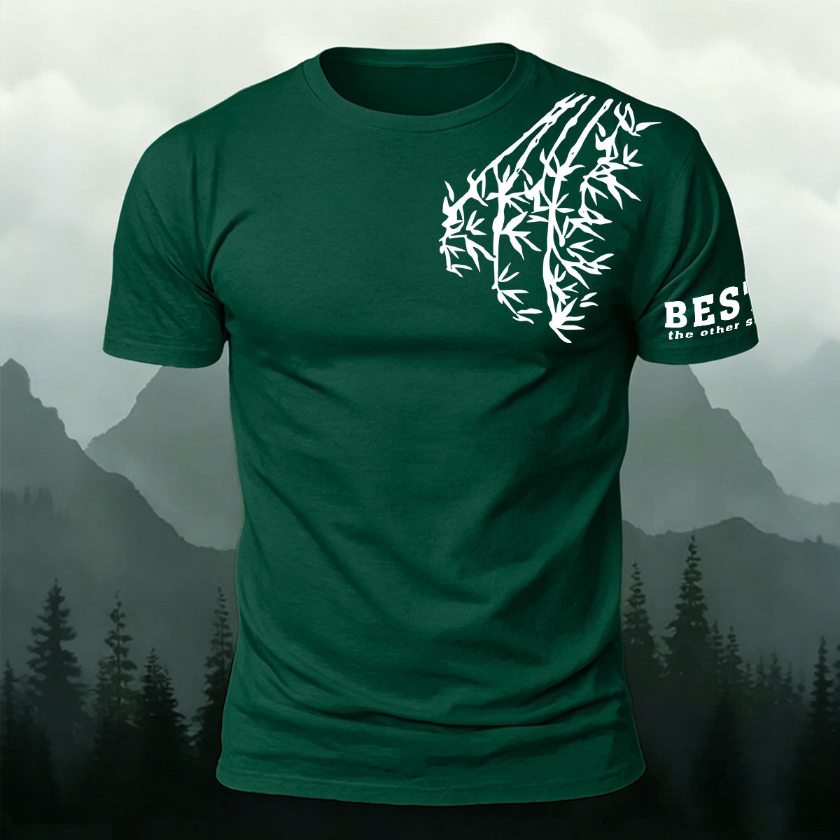 Bamboo Letter Minimalist Fashion Premium Cotton Tee
