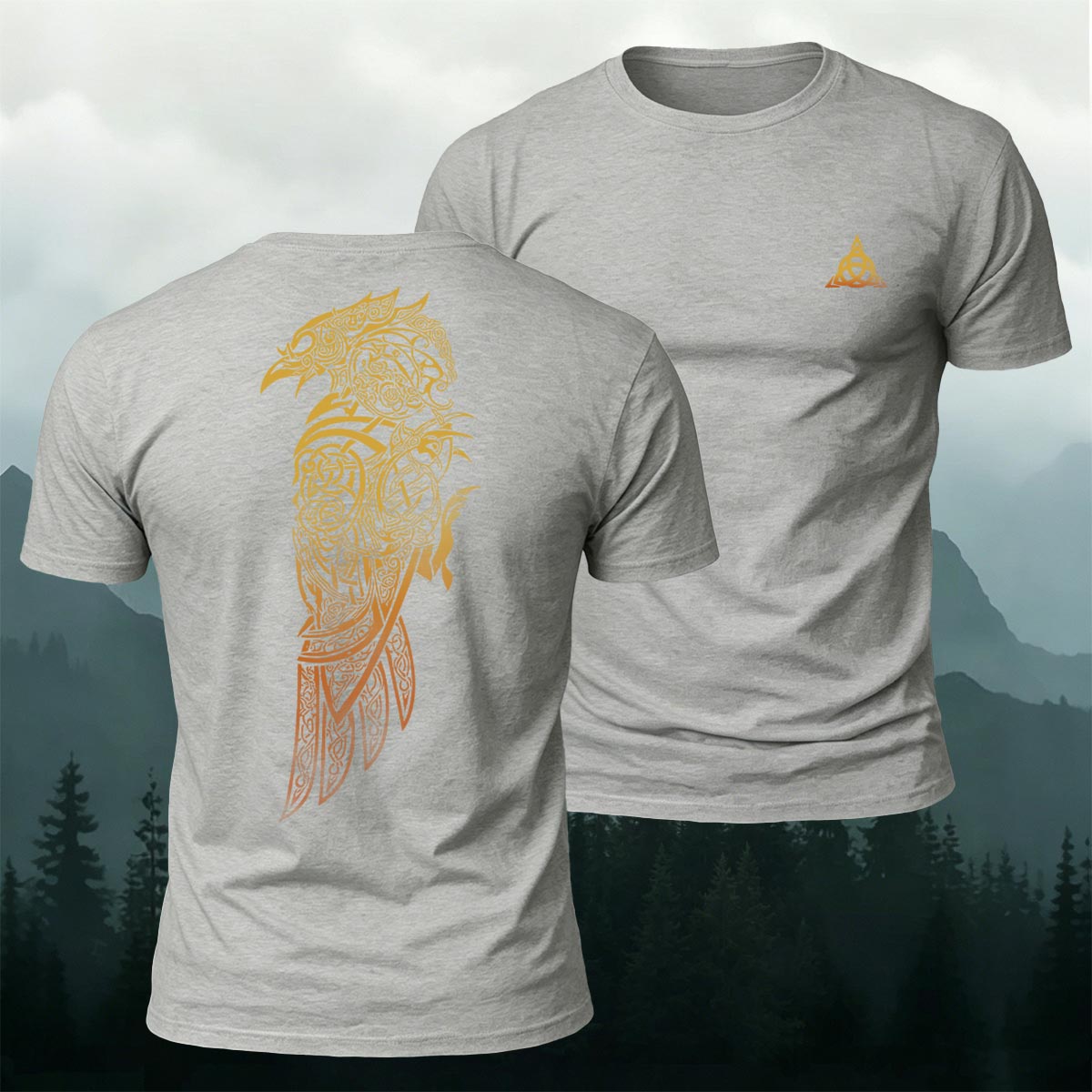 Nordic Mythology Art Graphic Street Style Breathable Tee