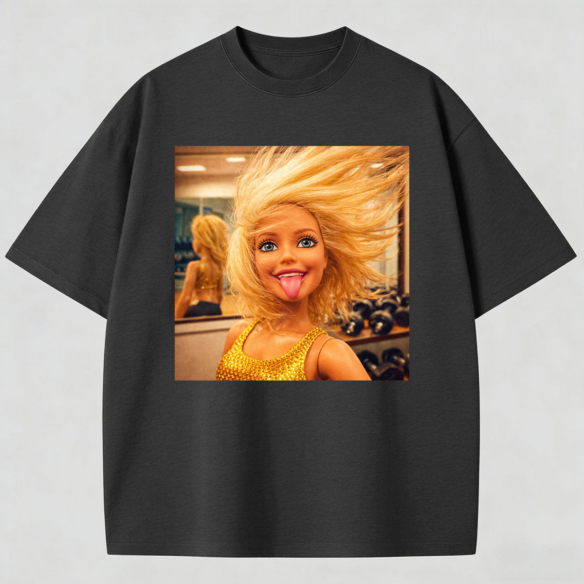 Meme Making A Face Cotton Printed T-Shirt