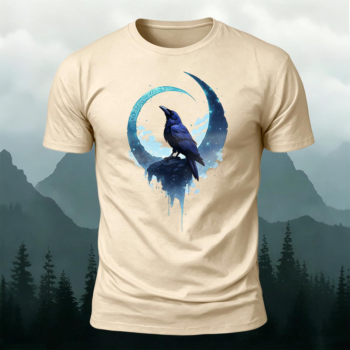 Bird Print Fashion Casual Premium Cotton T-Shirt