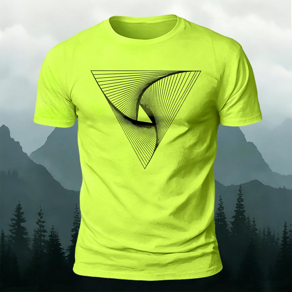 Geometric Artistic Graphic Minimalist 100% Cotton T-Shirt