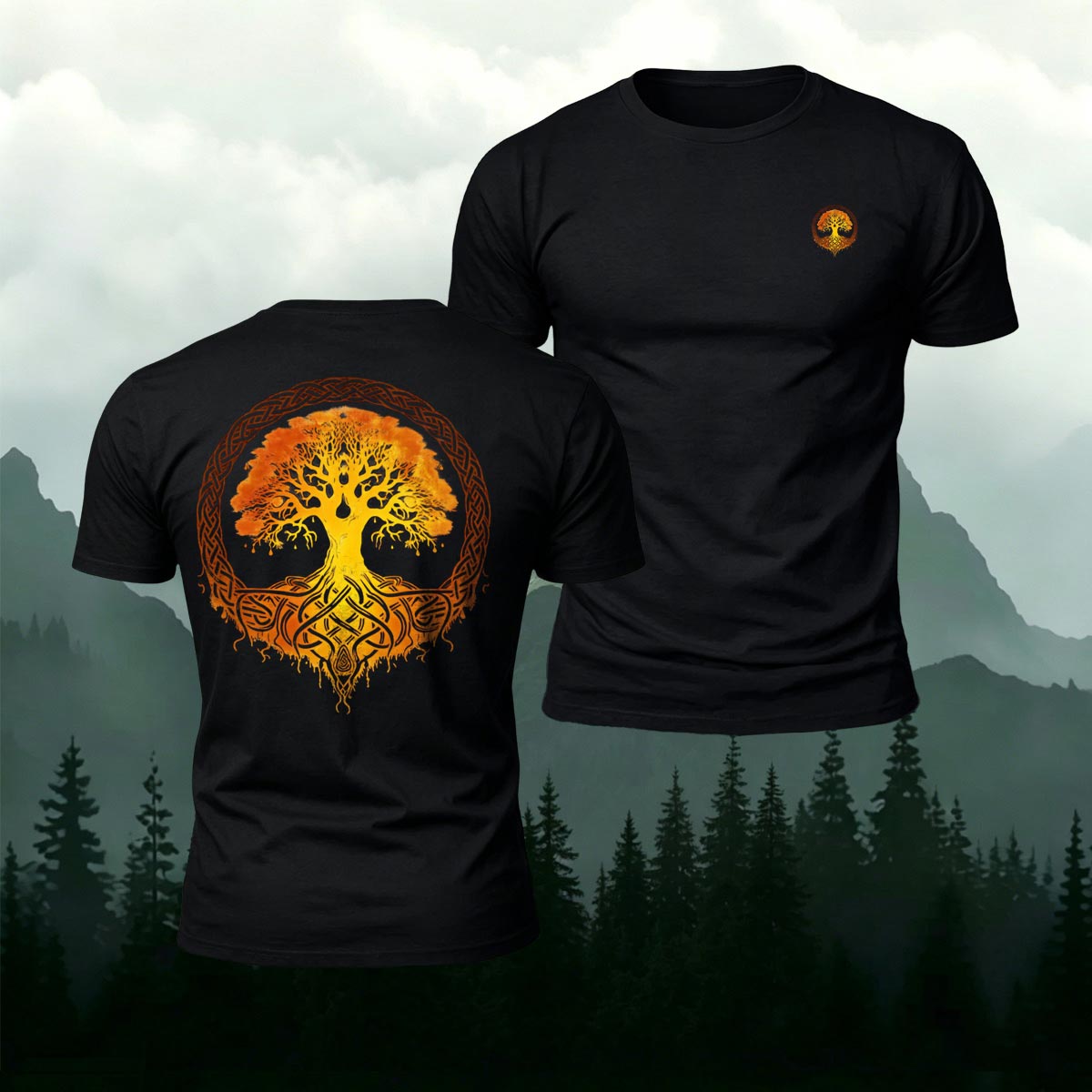 Art Tree Graphic Fashion 100% Cotton T-Shirt