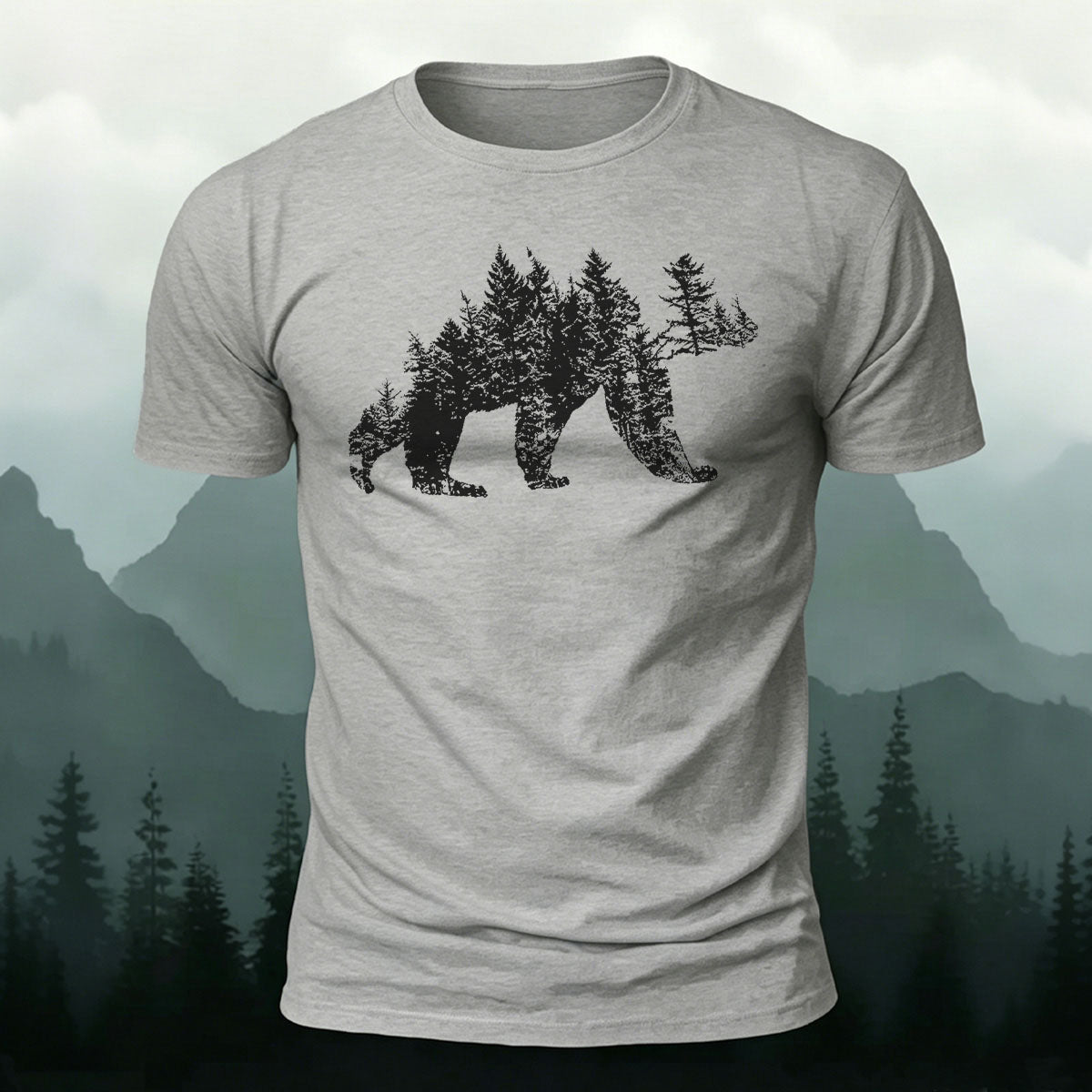 Artistic Dinosaur Illustration Premium Cotton Casual T-Shirt