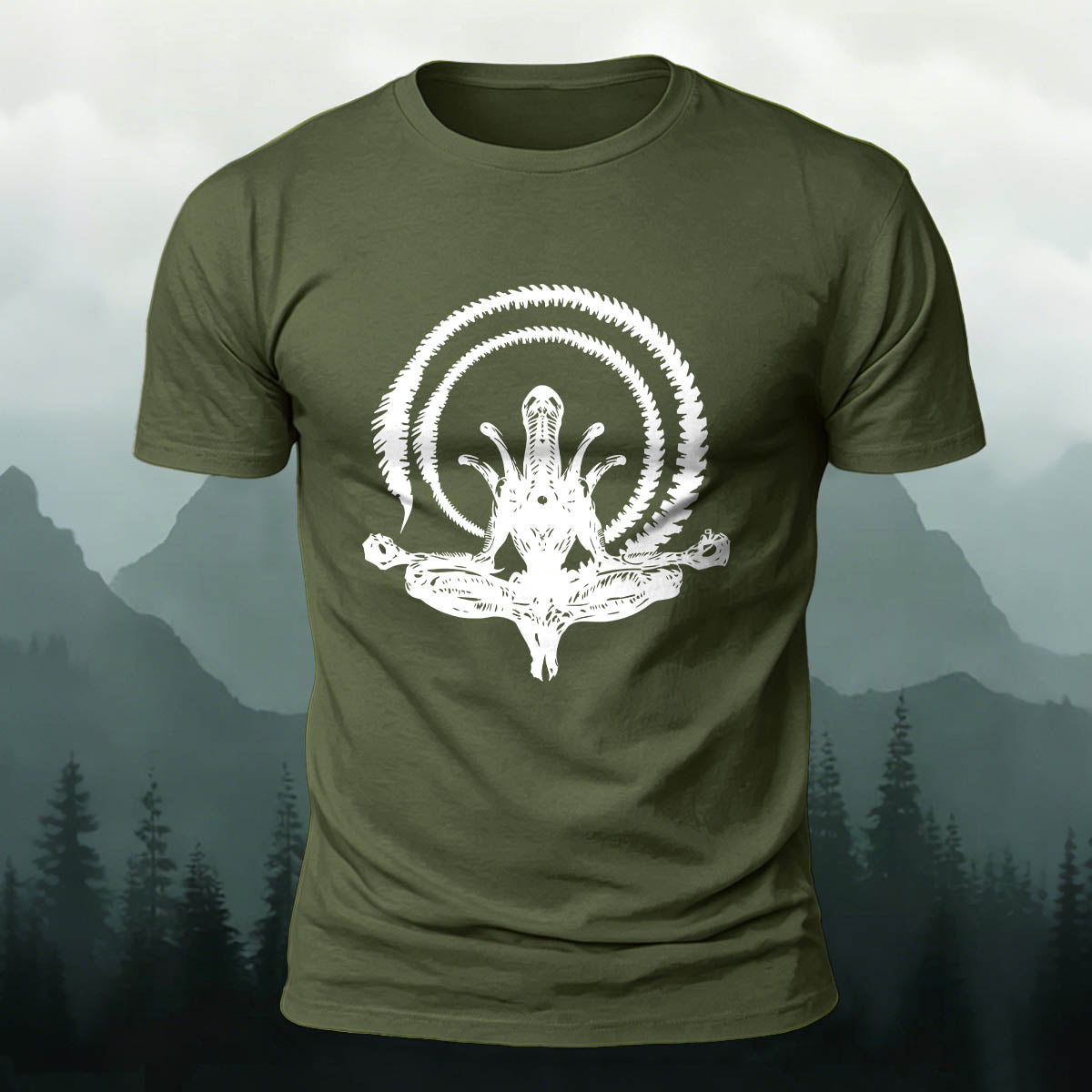 Alien Graphic Fashion Premium Cotton T-Shirt