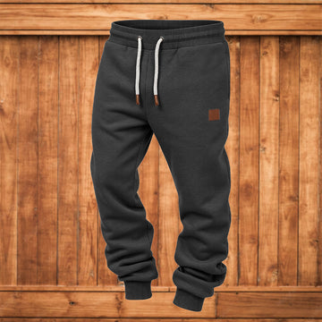 Men's Label Back Pockets Jogger Pants