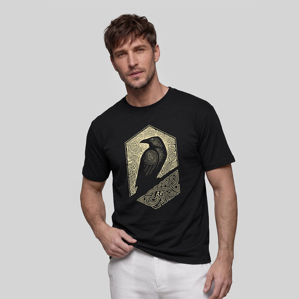 Bird Pattern Mountain-Style Comfortable Casual T-Shirt