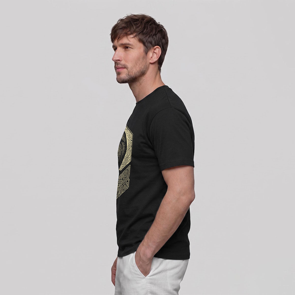 Bird Pattern Mountain-Style Comfortable Casual T-Shirt