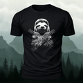 Sloth Fun Pattern Trend Premium Cotton T-Shirt