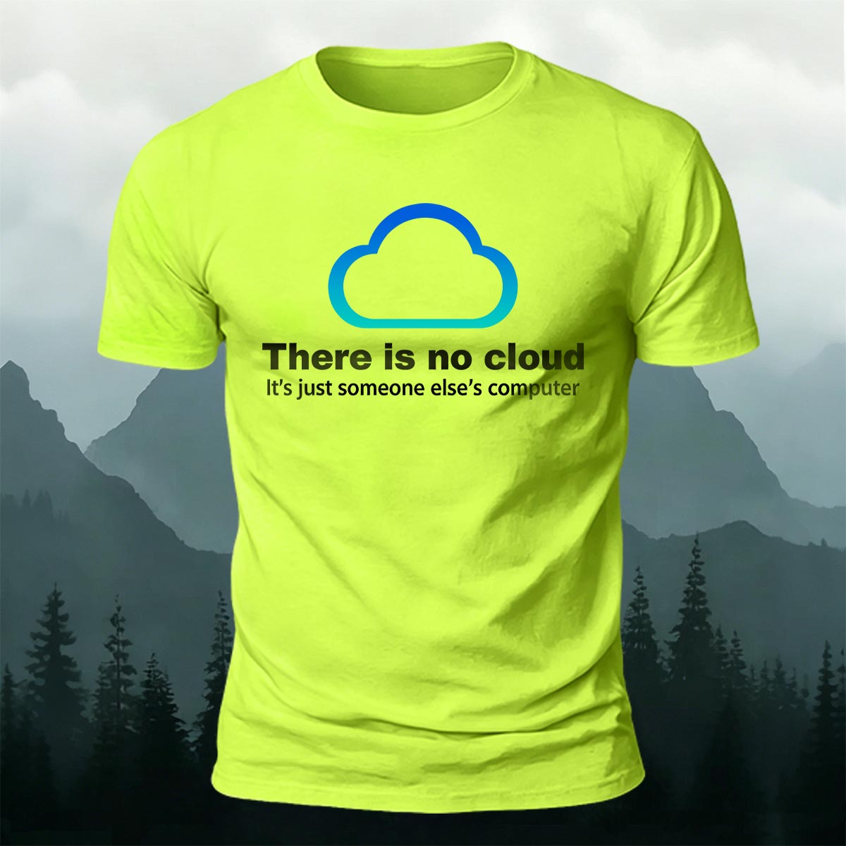 Fun Cloud Simple Creative 100% Cotton Casual T-Shirt
