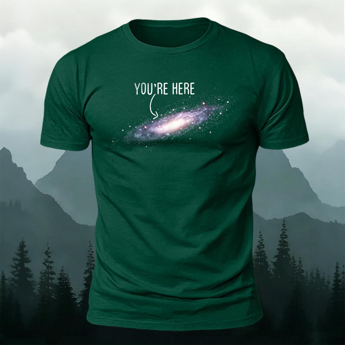 Galaxy Dream Print Casual Cotton T-Shirt