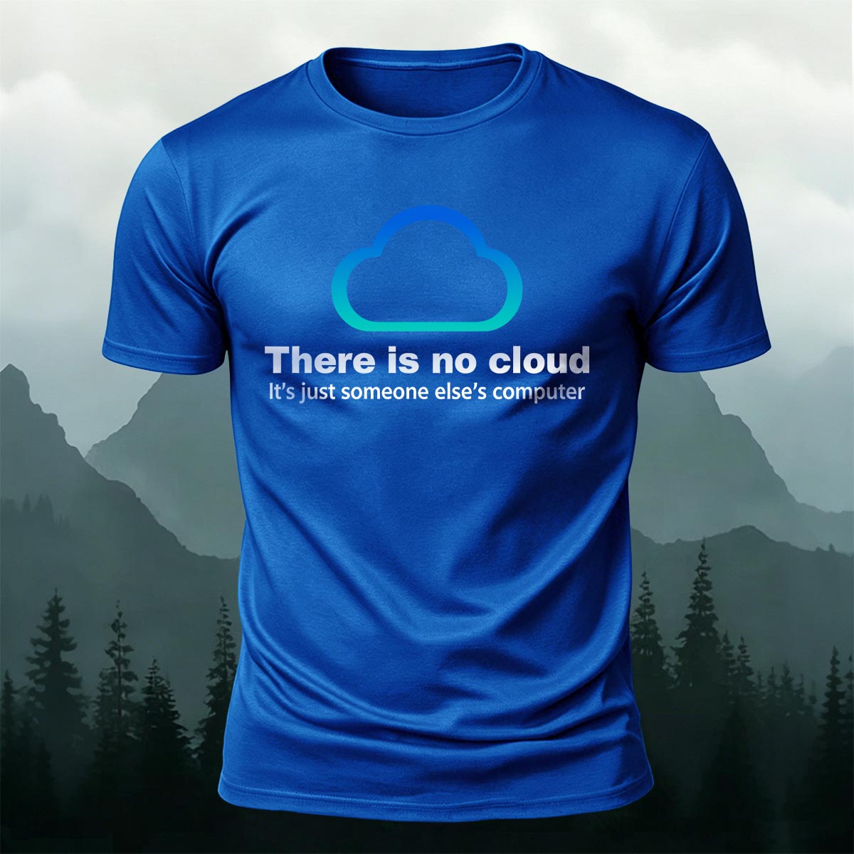 Fun Cloud Simple Creative 100% Cotton Casual T-Shirt