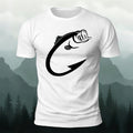 Beautiful Fish Pattern Comfortable Breathable Cotton T-shirt White