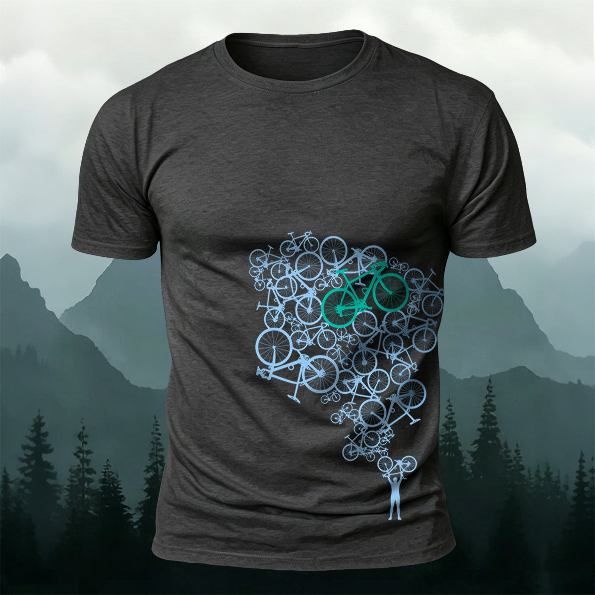 Cycling Graphic Trend Casual Breathable T-Shirt