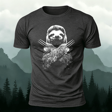 Sloth Fun Pattern Trend Premium Cotton T-Shirt