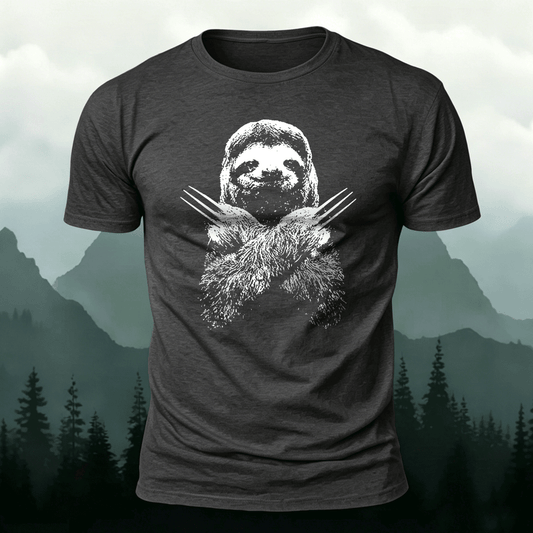 Sloth Fun Pattern Trend Premium Cotton T-Shirt