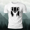Moose Print Fashion Premium Cotton Casual T-Shirt Black