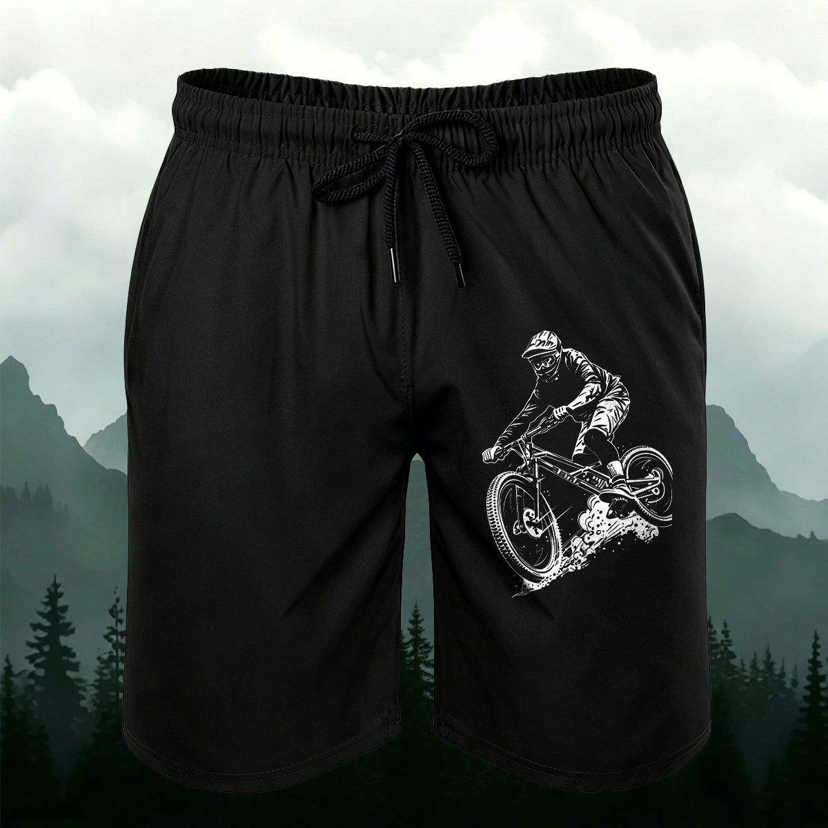 Cycling Print Outdoor Casual Comfortable Shorts