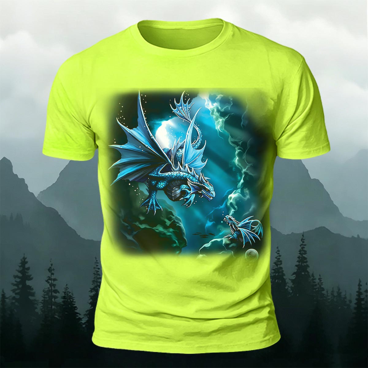 Western Fantasy Dragon Soft Breathable T-Shirt